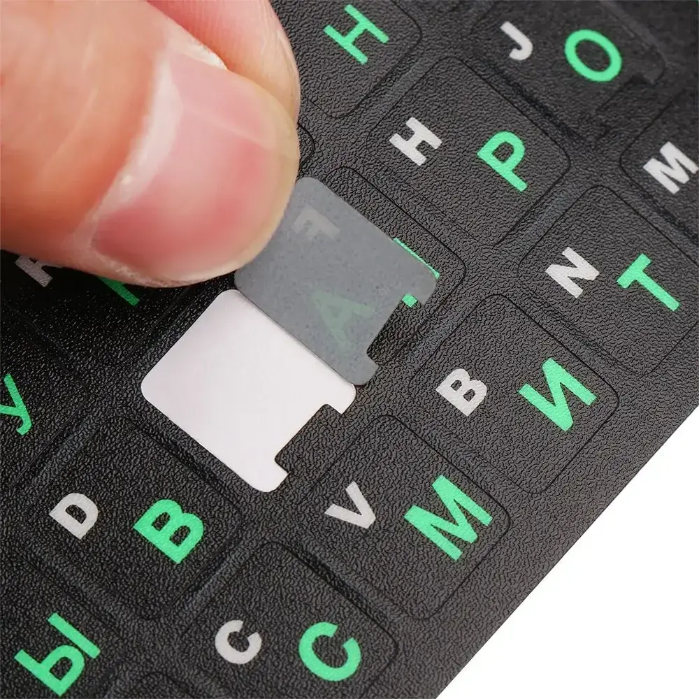 Standard  Waterproof  Laptop PVC Cover Sticker Russian Letters Notebook Keypad Keyboard Stickers