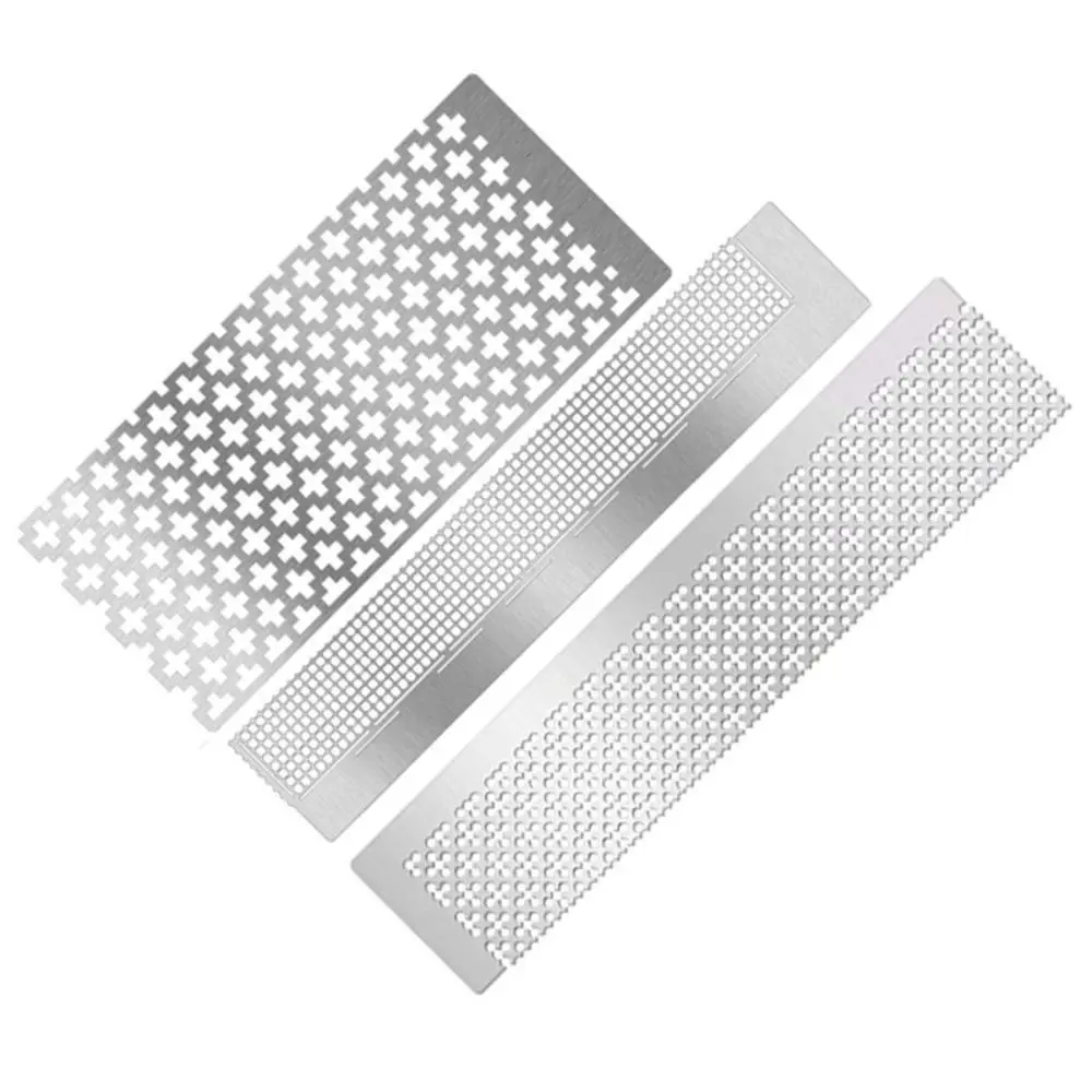 Stainless Steel DIY Diamond Painting Cross Ruler Solid Color Diamond Painting Tools Cross Stitch Tools Square Ruler