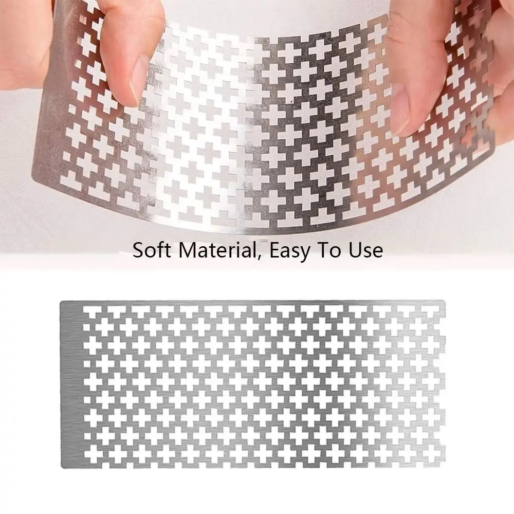 Stainless Steel DIY Diamond Painting Cross Ruler Solid Color Diamond Painting Tools Cross Stitch Tools Square Ruler