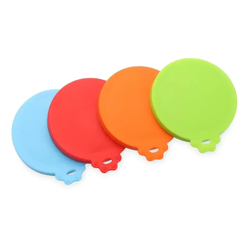 3 In 1 Silicone Canned Lid Sealed Feeders Food Can Lid for Dog Cat Storage Top Cap Reusable Cover Lid