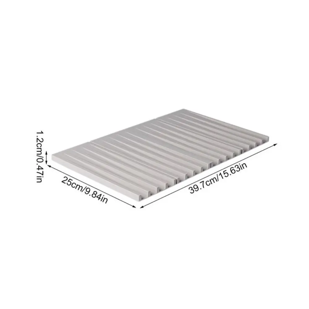 Foldable Silicone Dish Drying Mat Multifunctional Utensils Drying Kitchen Draining Mat Anti-scald Coaster Sink Placemat