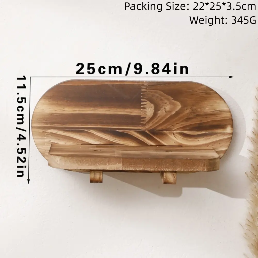 Simple Solid Wood Floating Shelves Wall Mounted Save Space Wall Shelf Invisible Stable Floating Shelves for Wall Wall Decor