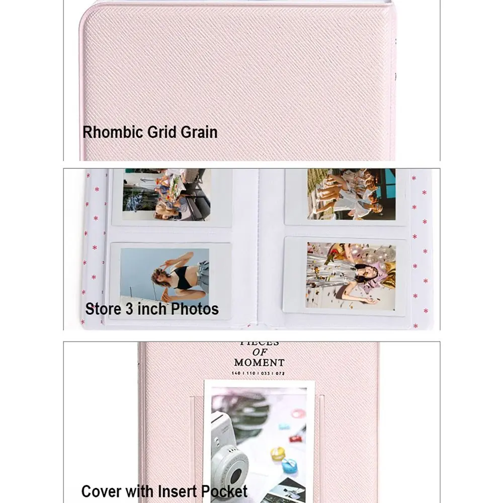 Cinema Tickets Instant Camera Photo Album Stamps Collection Book 3 inch Pictures Storage Case for Fujifilm Instax Mini 12/11/9