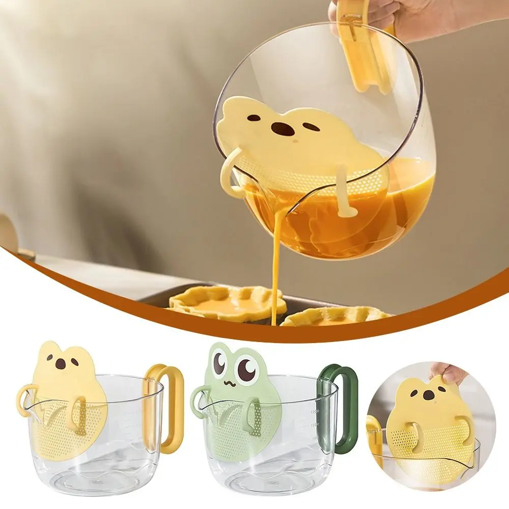 Equipped with Filter Plate Filter Measuring Cup Built-in Filter Plate Multifunctional Strainer Bowl Anti Overflow Easy To Clean