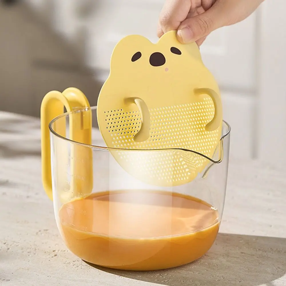 Equipped with Filter Plate Filter Measuring Cup Built-in Filter Plate Multifunctional Strainer Bowl Anti Overflow Easy To Clean