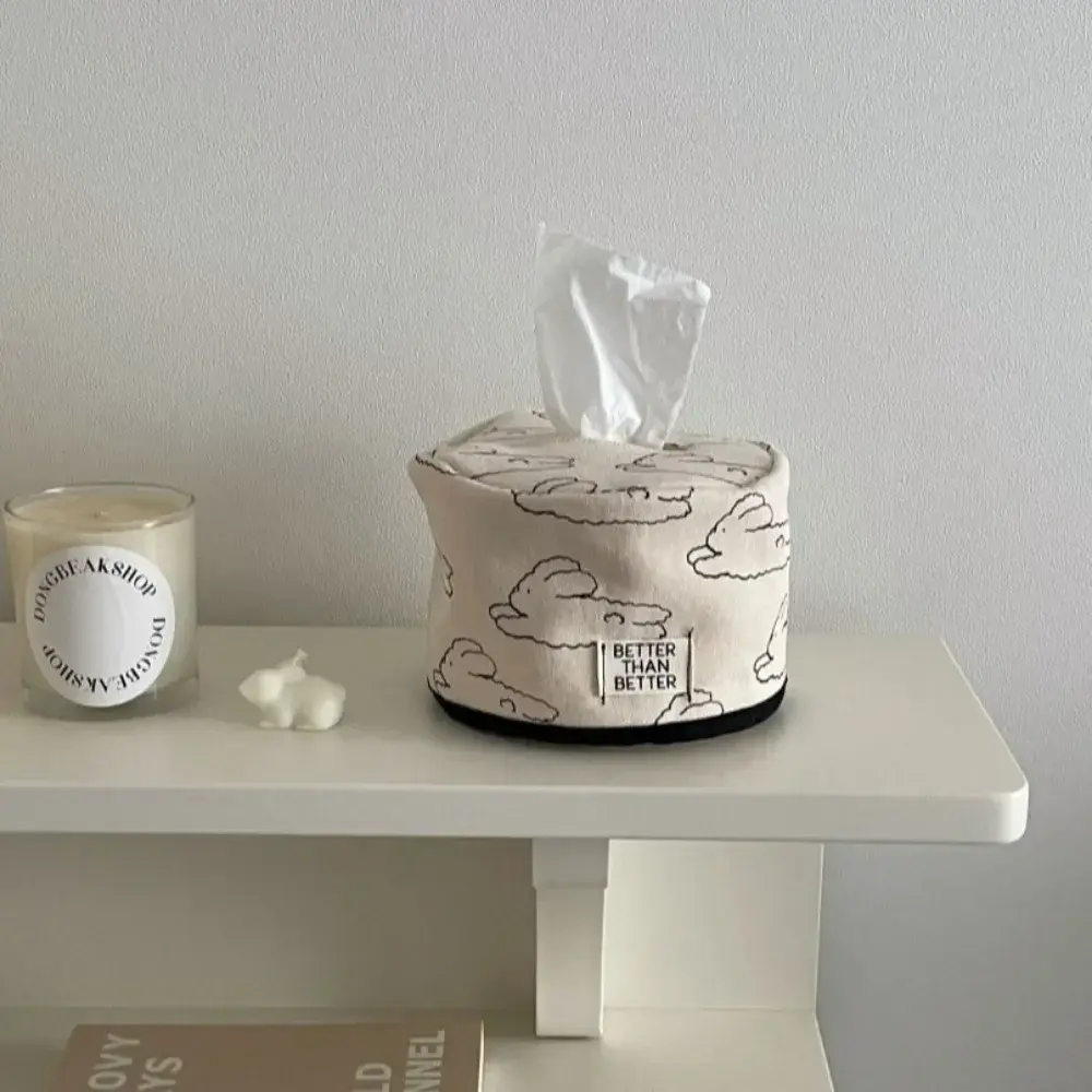 Bowknot Tissue Paper Storage Box Table Decor Space-saving Roll Paper Tissue Case Holder Tissue Storage Napkin Tissue Box Home