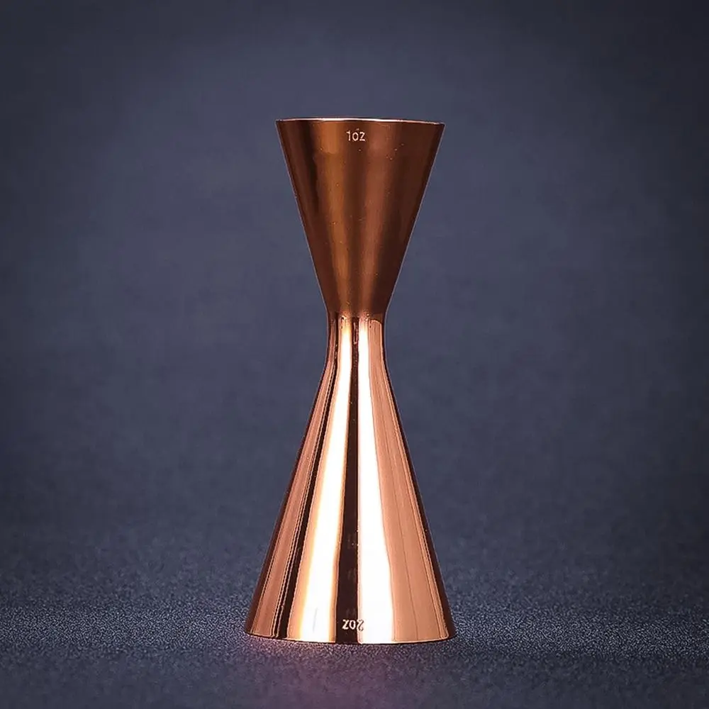 New 304 Stainless Steel Measure Jigger 2oz 1oz Dual Shot Cocktail Shaker Japanese-Style Thickened Cocktail Mug for Bartending