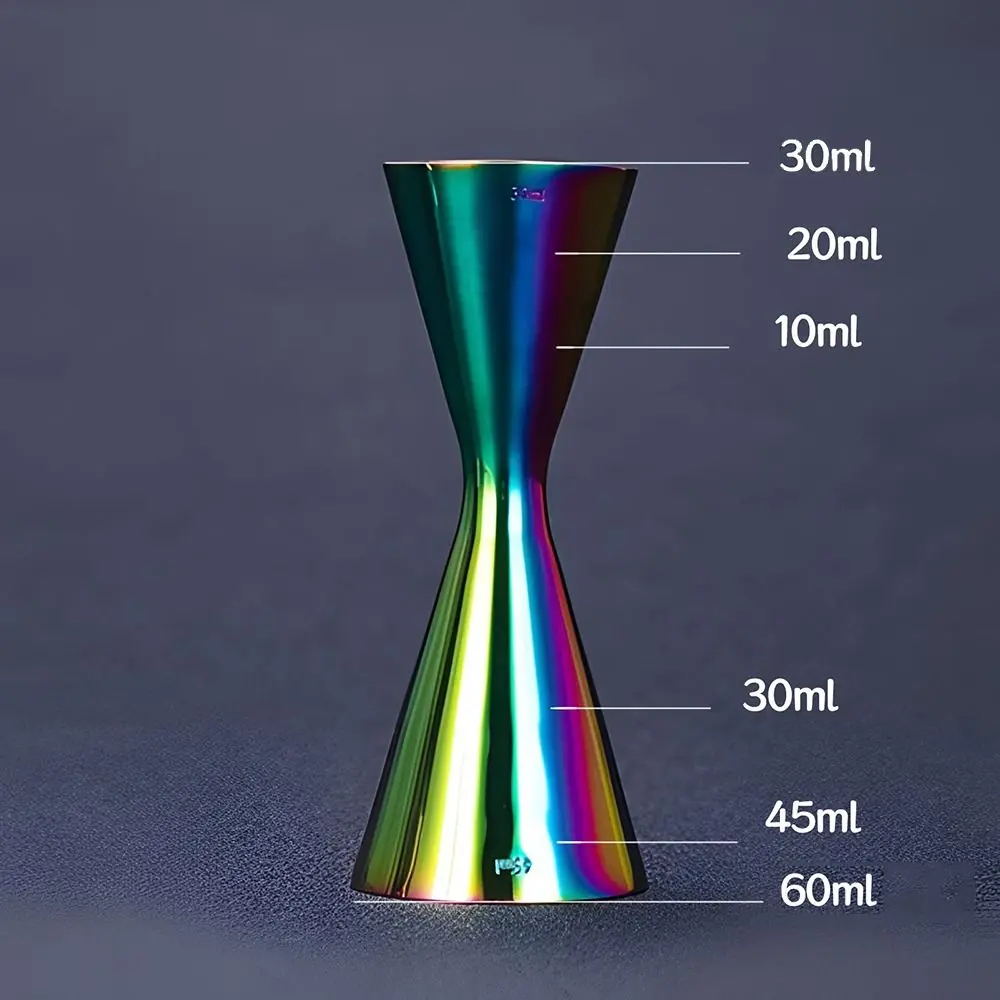 New 304 Stainless Steel Measure Jigger 2oz 1oz Dual Shot Cocktail Shaker Japanese-Style Thickened Cocktail Mug for Bartending