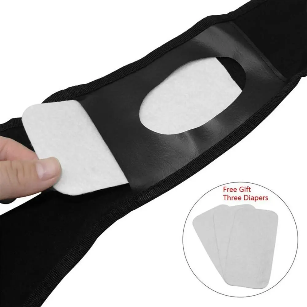 With 3 Cotton Pads Female Dog Panties Easy To Wear Breathable Dog Physiological Nappies Washable Adjustable Pet Dog Diapers