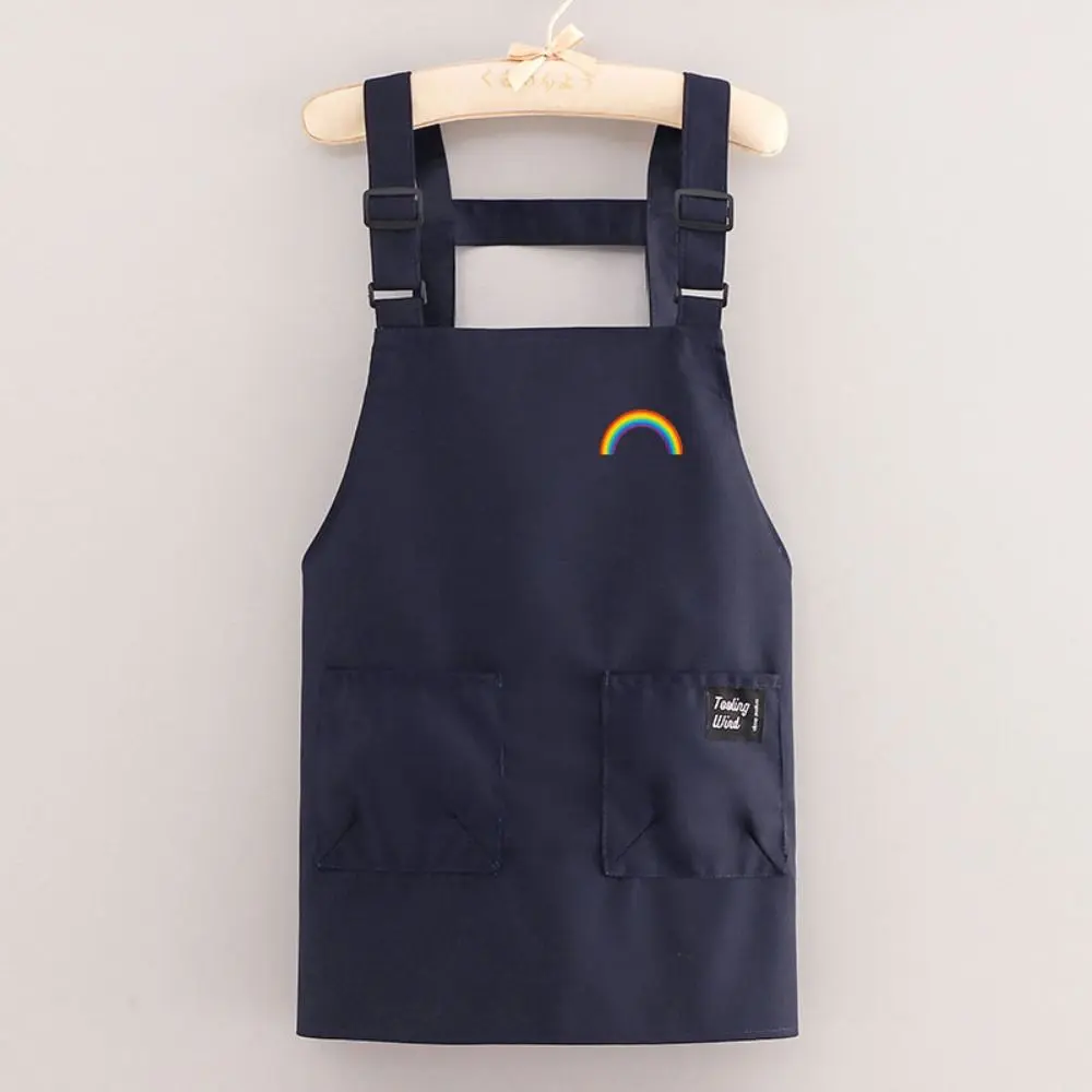 Canvas Household Cooking Apron Oil-proof Sleeveless Baking Overalls Adjustable Straps Waterproof Working Clothes for Women Men
