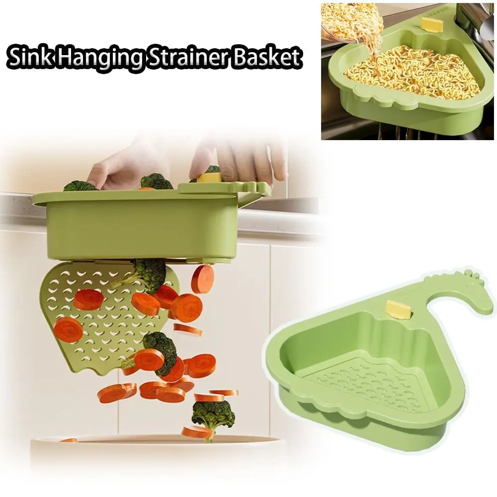 Multifunctional Sink Hanging Strainer Basket Kitchen Waste Collector Openable Bottom Cover Food Residue Separator Giraffe