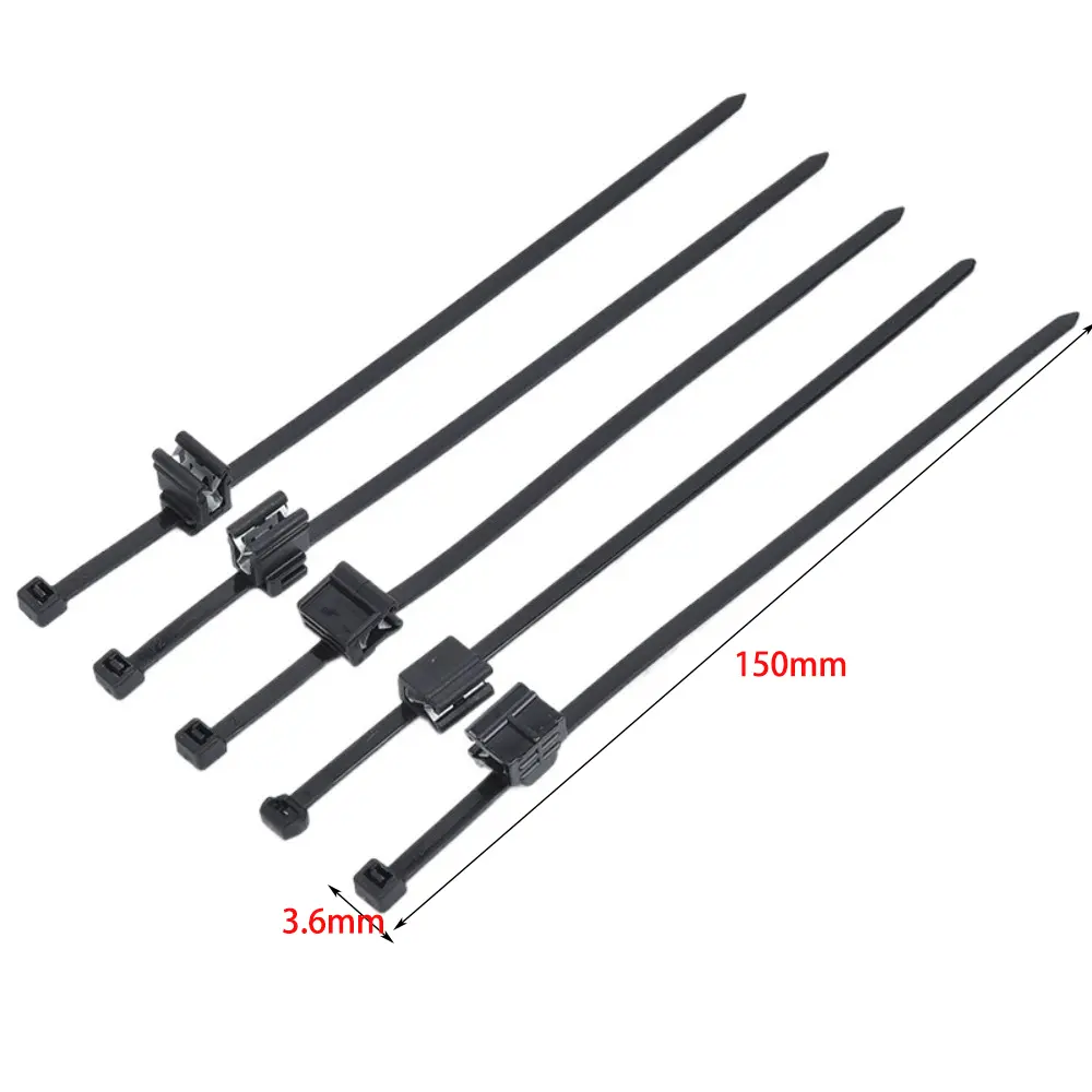 20/50/100Pcs Nylon Cable Tie Buckle Universal Practical Fastening Rings Reusable 150*3.6mm Heavy Duty Nylon Zip Ties