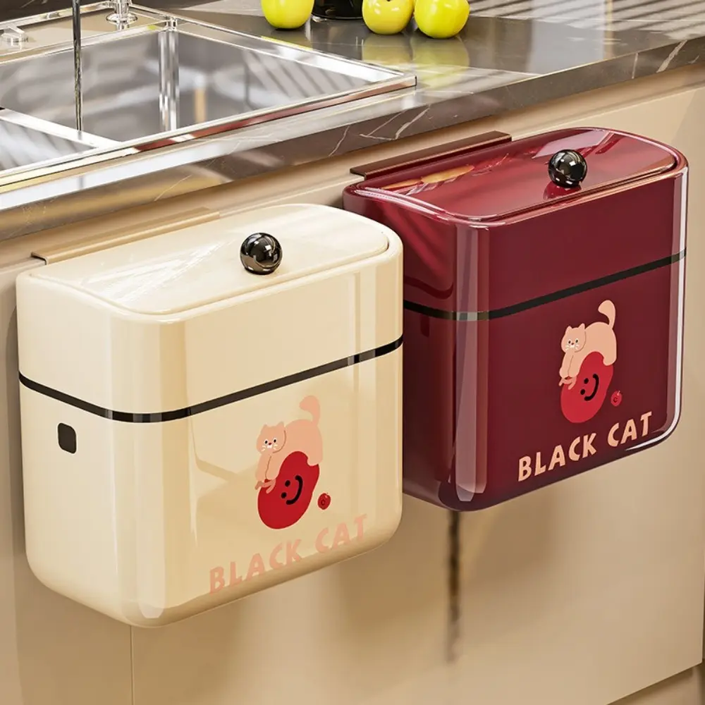Large Capacity Kitchen Garbage Can Ergonomic Design Long Tube Waste Trash Can Wall-Mounted Food Waste Toilet Food Waste Disposal