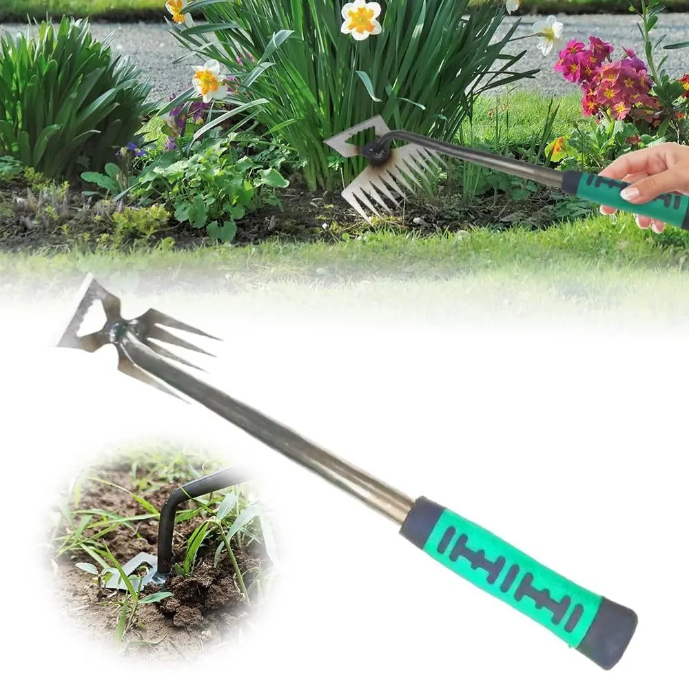 Stainless Steel Weed Puller Tool Manual Weeder Grass Rooting Grass Remover Handheld Weed Digger Weed Dandelion Remover