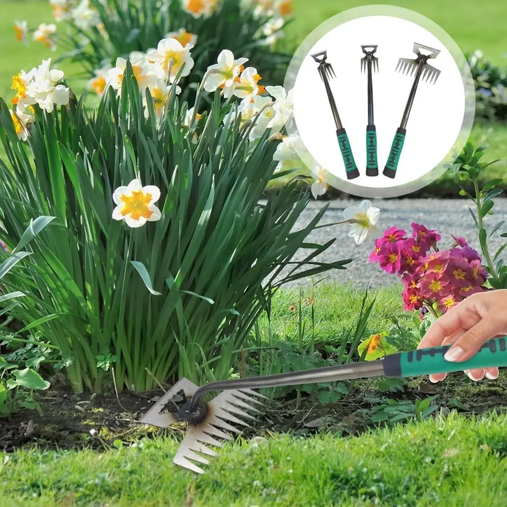 Stainless Steel Weed Puller Tool Manual Weeder Grass Rooting Grass Remover Handheld Weed Digger Weed Dandelion Remover
