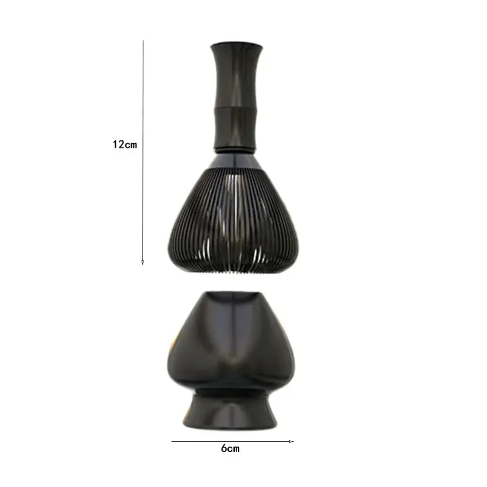 New Resin Matcha Whisk With Whisk Holder Smooth Resin Whisk Portable Reusable Matcha Whisk Set Tea Set Accessories