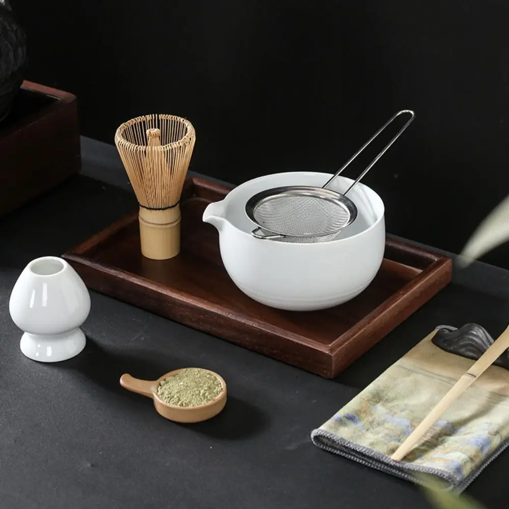 Ceramic Matcha Tea Set Large Capacity High Temperature Resistant Matcha Bowl Smooth Durable Tea Ceremony Tool Teaware