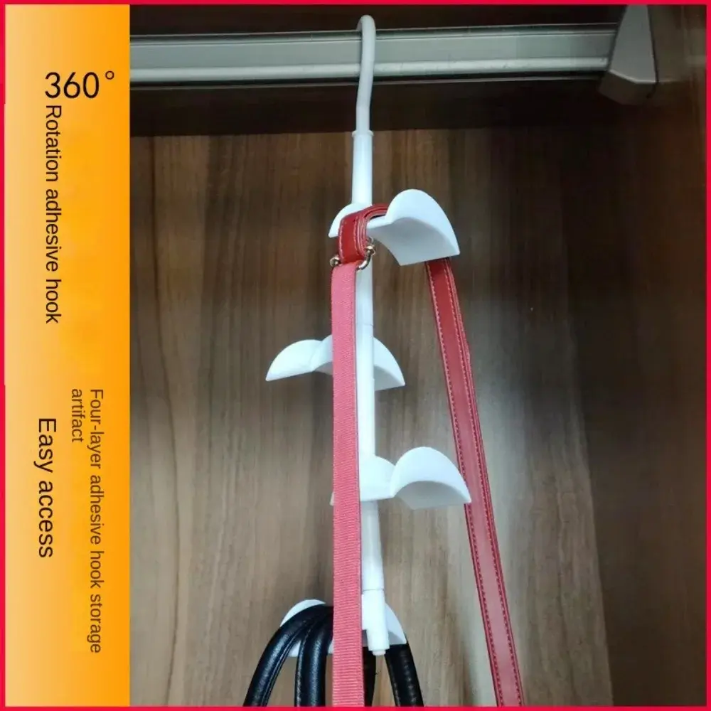 New Rotatable Bag Holder Space Saving Closet Hanging Rotating Display Stand Handbag Storage Home