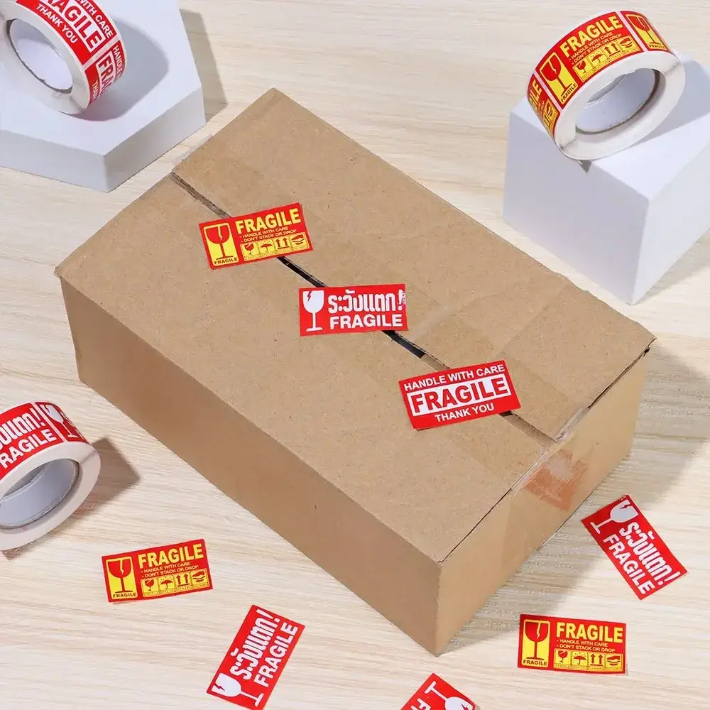 Useful Adhesive Packaging Mark Care Shipping Shipping Express Label Handle With Care Keep Fragile Warning Sticker Special Tag
