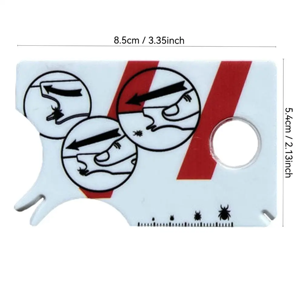 Practical Effective Tick Remover Card Pocket Size Plastic Lice Catcher Tool Magnifying Glass Durable Dog Cat Clean Tool Pets