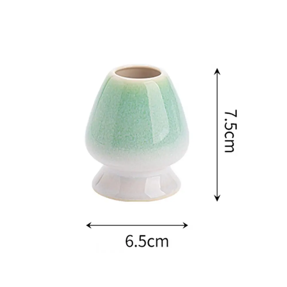 Ceramic Matcha Holder Smooth Kiln Discoloration Whisk Stand Holder Bamboo Matcha Chasen Holder for Tea Set Accessories