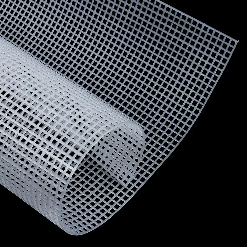 Plastic Mesh Cloth For Bag Rug Thread Hook Craft Supplies DIY Handcraft Latch Hook Bags Made Plastic Grid Hook Crafts 33*50CM