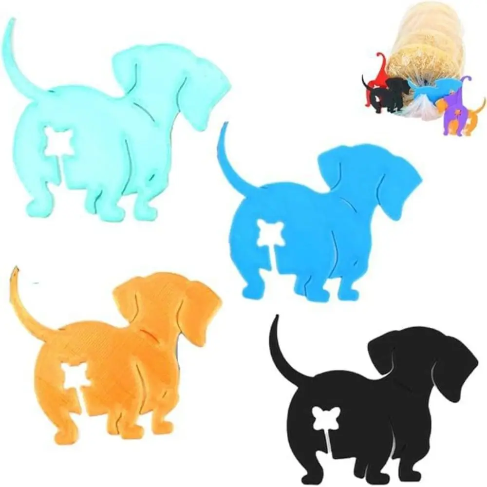 Cute Cat Butt Shape Dog Butt Bread Clip Funny Dog And Cat Shape Dog Bread Bag Tie Pet-shaped Clip Dining Use