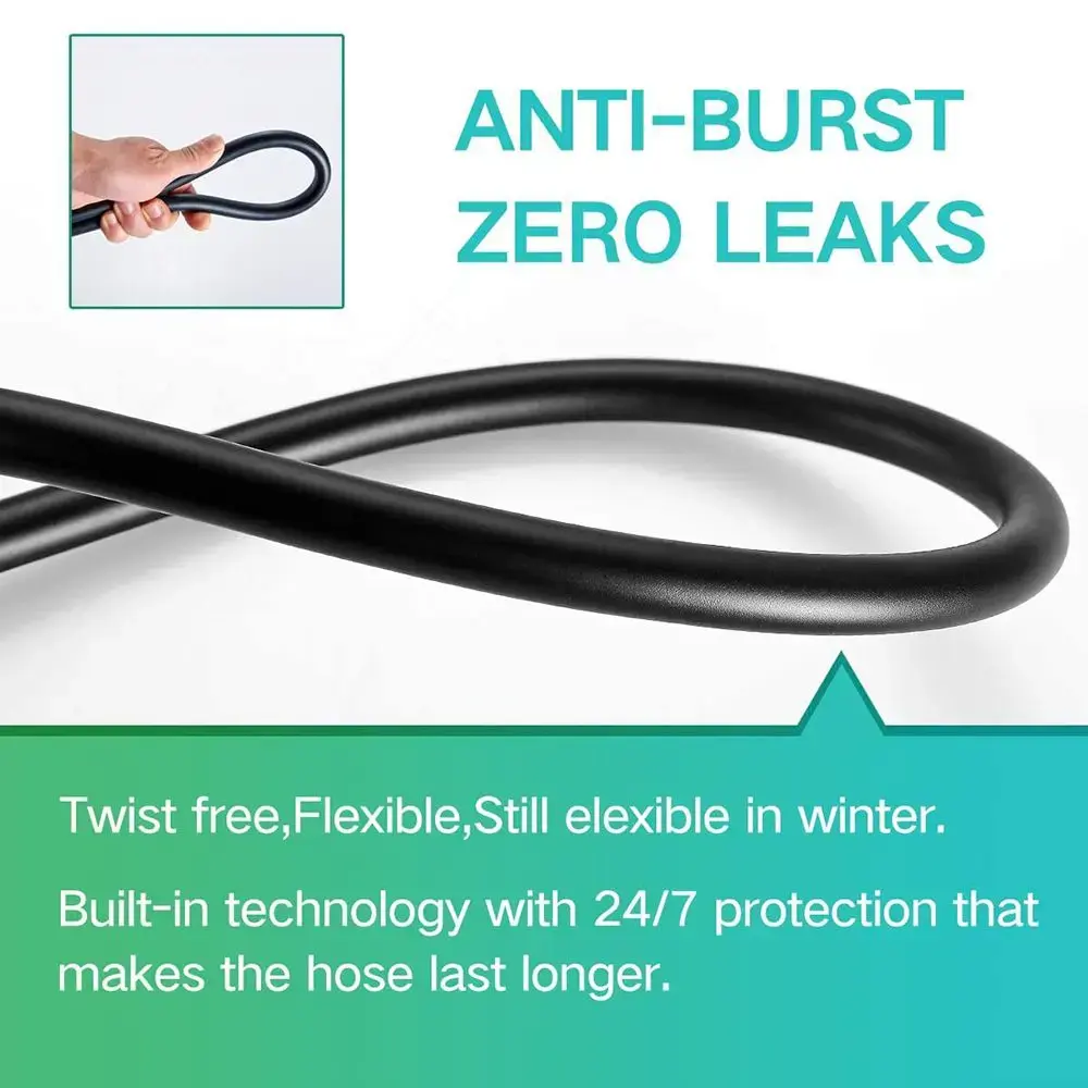 1.5/2m Black Flexible Shower Hose Long Bathroom Shower Water Hose Extension Plumbing Pipe Pulling Tube Bath Accessories