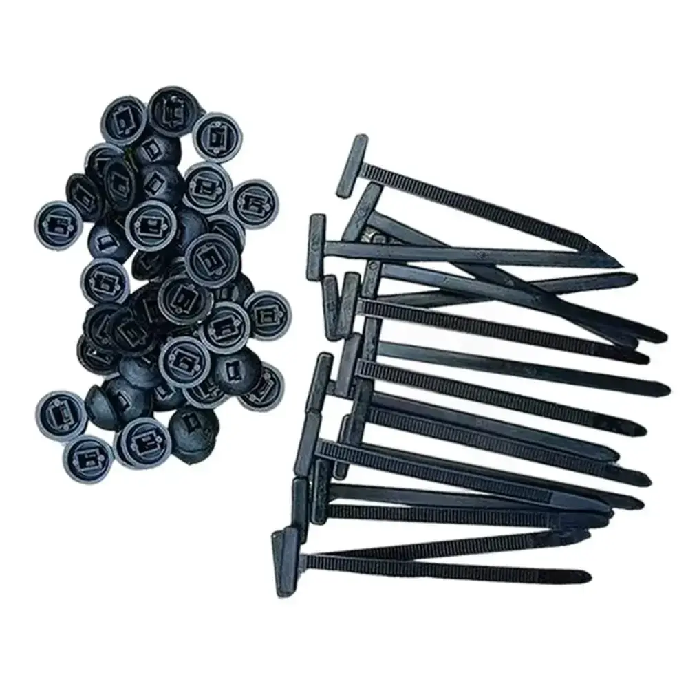 20/50100Pcs Multipurpose Nylon Universal Cable Tie Buckle Self-Locking Cable Tie Retainer Heavy Duty Nylon Zip Ties Nylon Buckle