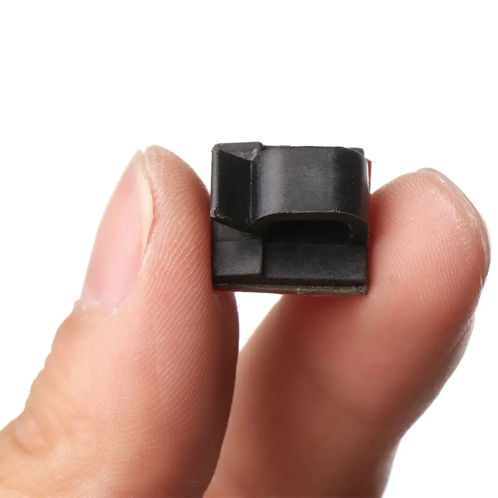 50pcs Sticky Firm Fastener Buckle Line Self-adhesive Wire Management Cable Clip Fixer Holder Cable Clamp