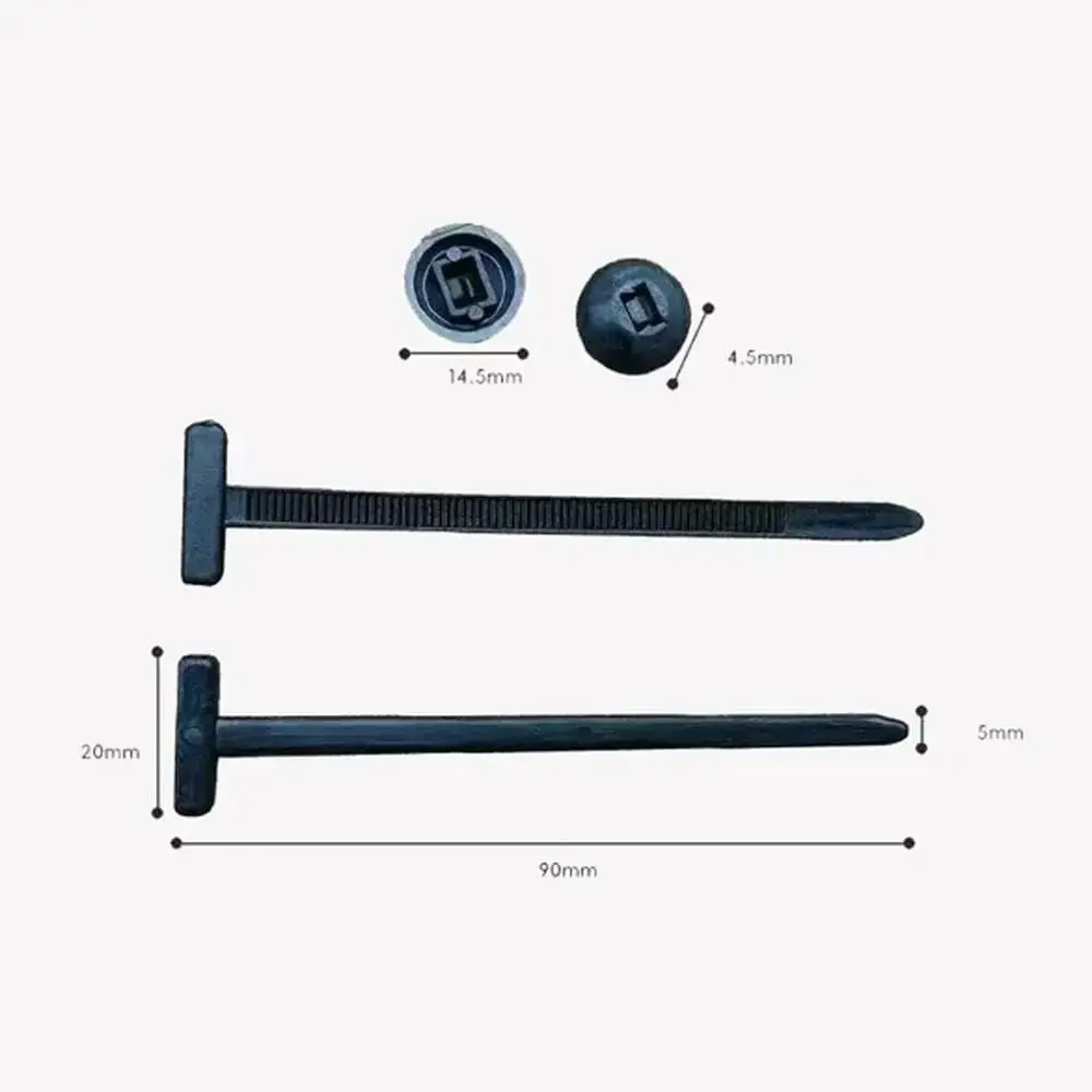 20/50100Pcs Multipurpose Nylon Universal Cable Tie Buckle Self-Locking Cable Tie Retainer Heavy Duty Nylon Zip Ties Nylon Buckle