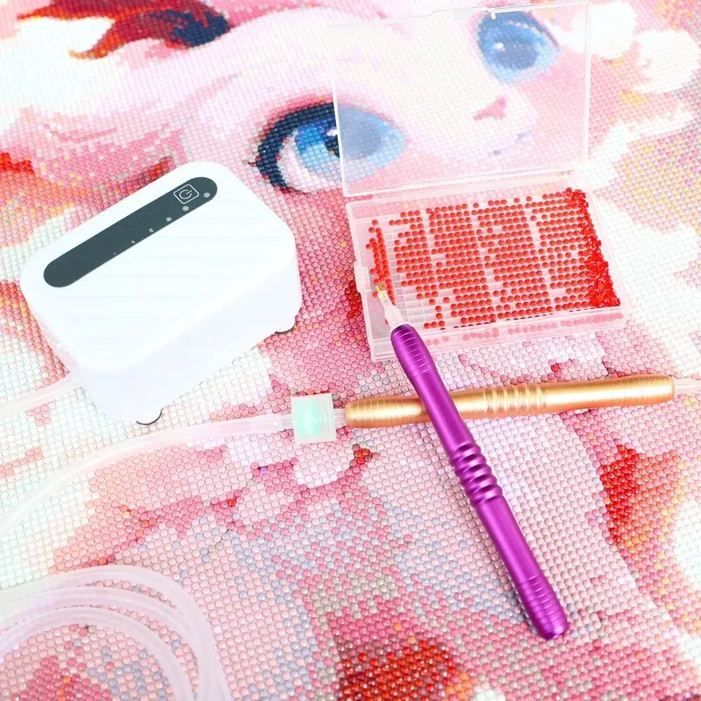 DIY Craft Vacuum Diamond Painting Pen Kits Long-lasting and Stable Embroidery Electric Diamond Art Painting Pen Beading Plates
