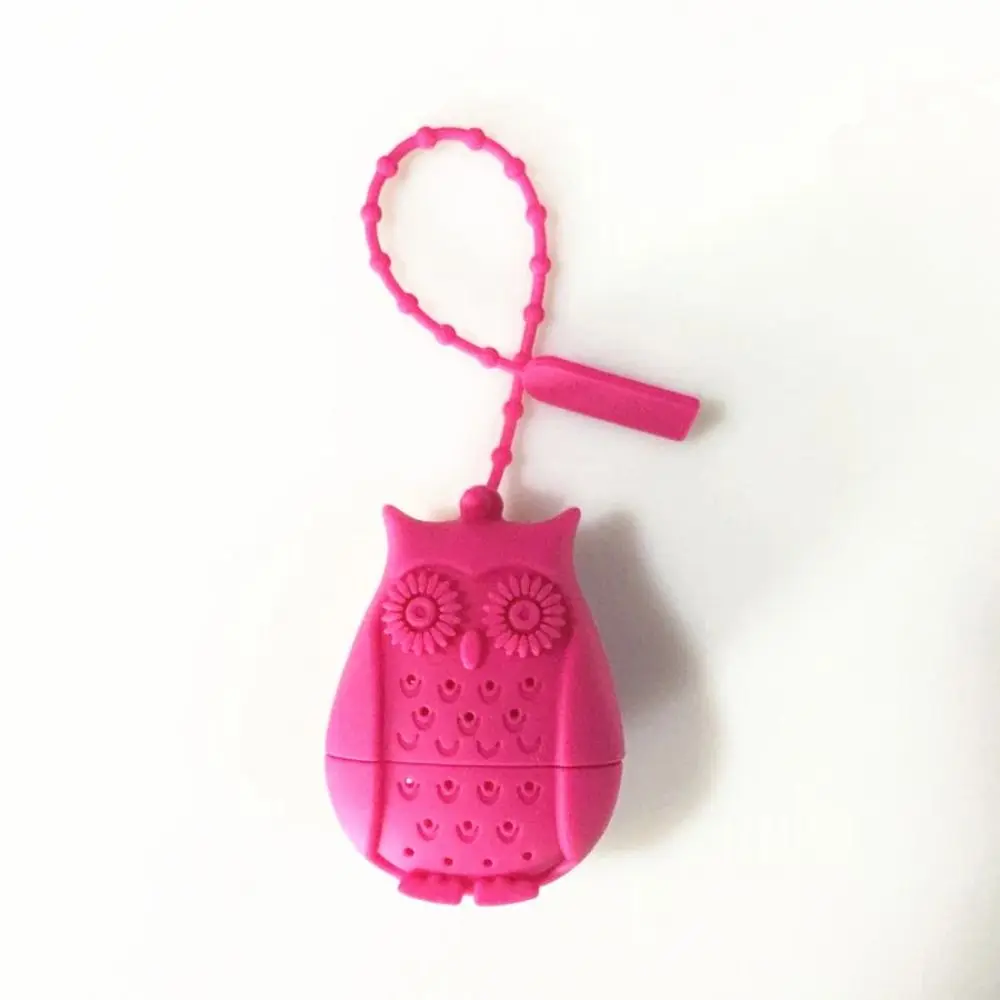 Creative Owl Shape Tea Strainer Silicone Tea Bags Filter Loose-Leaf Tea Infuser Tea Leaves Spice Filter Diffuser Tea Accessories