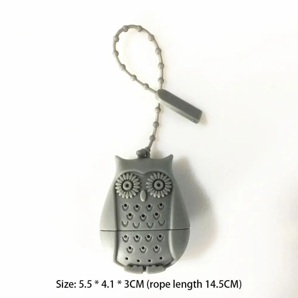 Creative Owl Shape Tea Strainer Silicone Tea Bags Filter Loose-Leaf Tea Infuser Tea Leaves Spice Filter Diffuser Tea Accessories