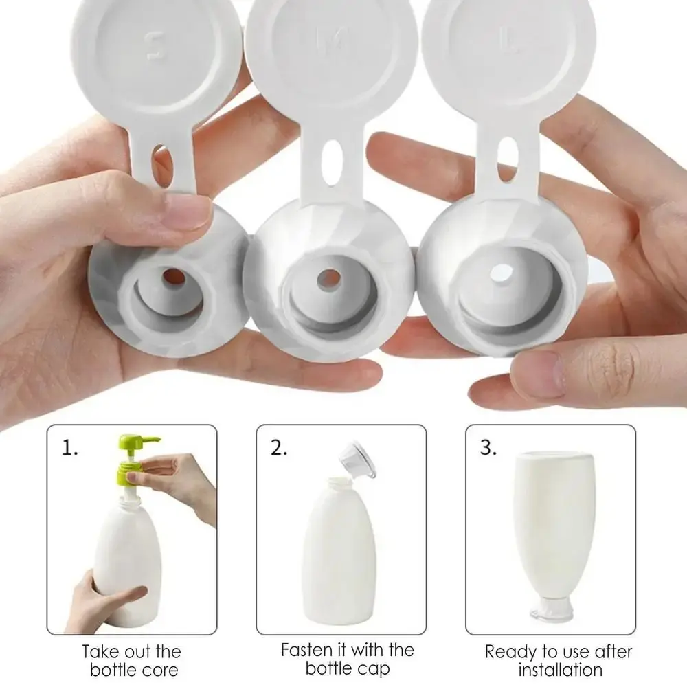 3pcs/6pcs Safe Leakproof Inverted Bottle Cap Replacement Multifunctional Bottle Emptying Caps Kit 3 Sizes Adapters Inverted Caps
