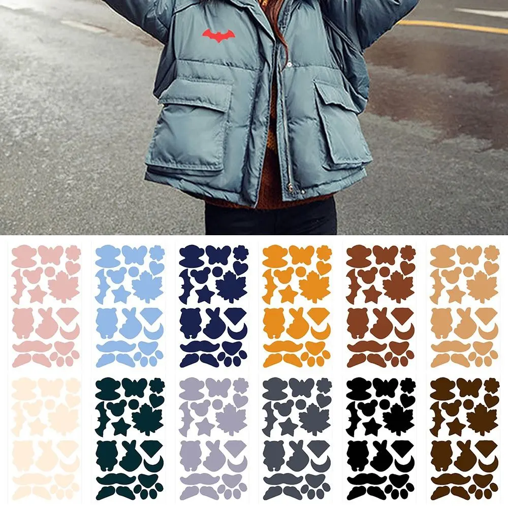 Apparel Applique Self Adhesive Patches Colorful Badge Sticker Elbow Patche Thermal Transfer Clothing Accessories Jacket Repair