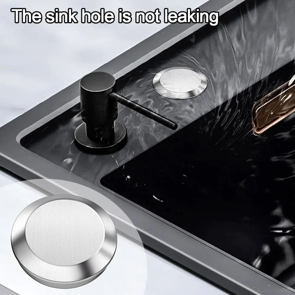 Stainless Steel Sink Plug Faucet Hole Cover Water Stopper Kitchen Drainage Seal Anti-leakage Basin Laundry Easy Use Accessories