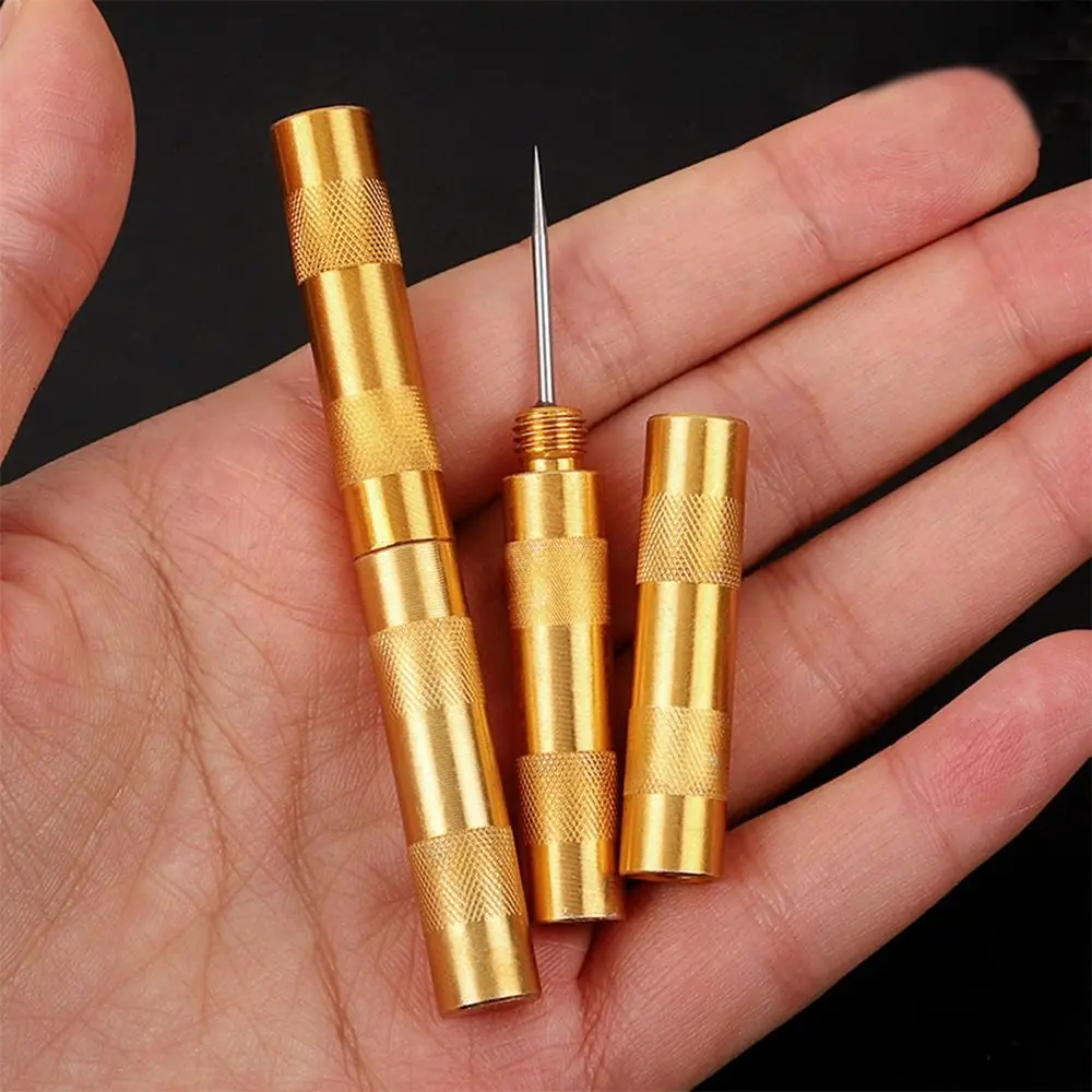 Mini Leather Sewing Awl Tool Handmade Stitch Leather Shoe Repair Sewing Needle Stitch Remover Stitching Punching Accessories