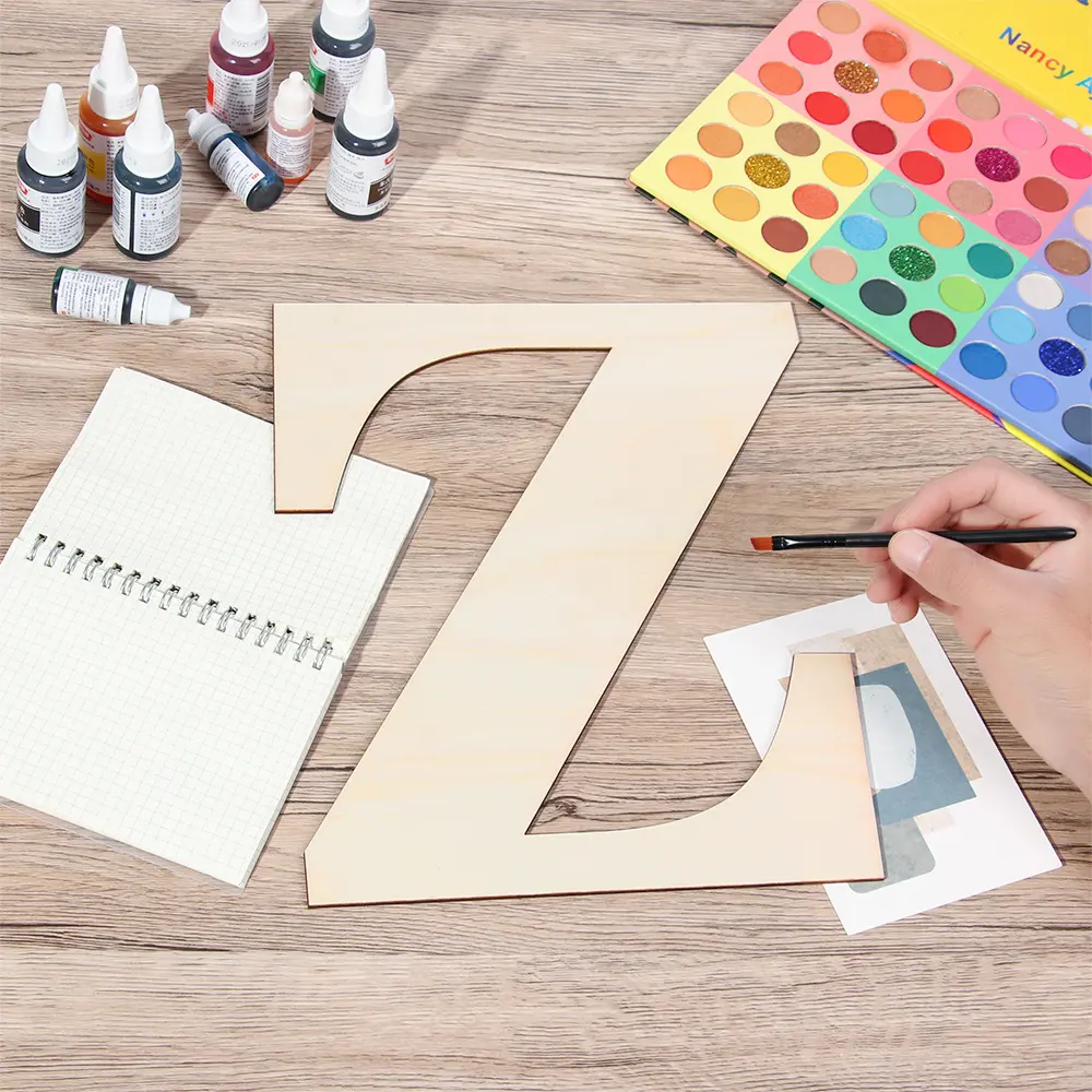 1PC 30CM Wooden Letters Unfinished Alphabet Blank Paintable Semi-finished DIY Wood Craft Wall Door Ornaments Party Supplies