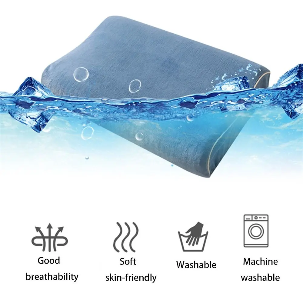 Multicolor Milk Velvet Pillow Case Memory Neck Pillowcase Soft Comfortable Pillow Cover Sleeping Pillowcase Latex Pillow Case