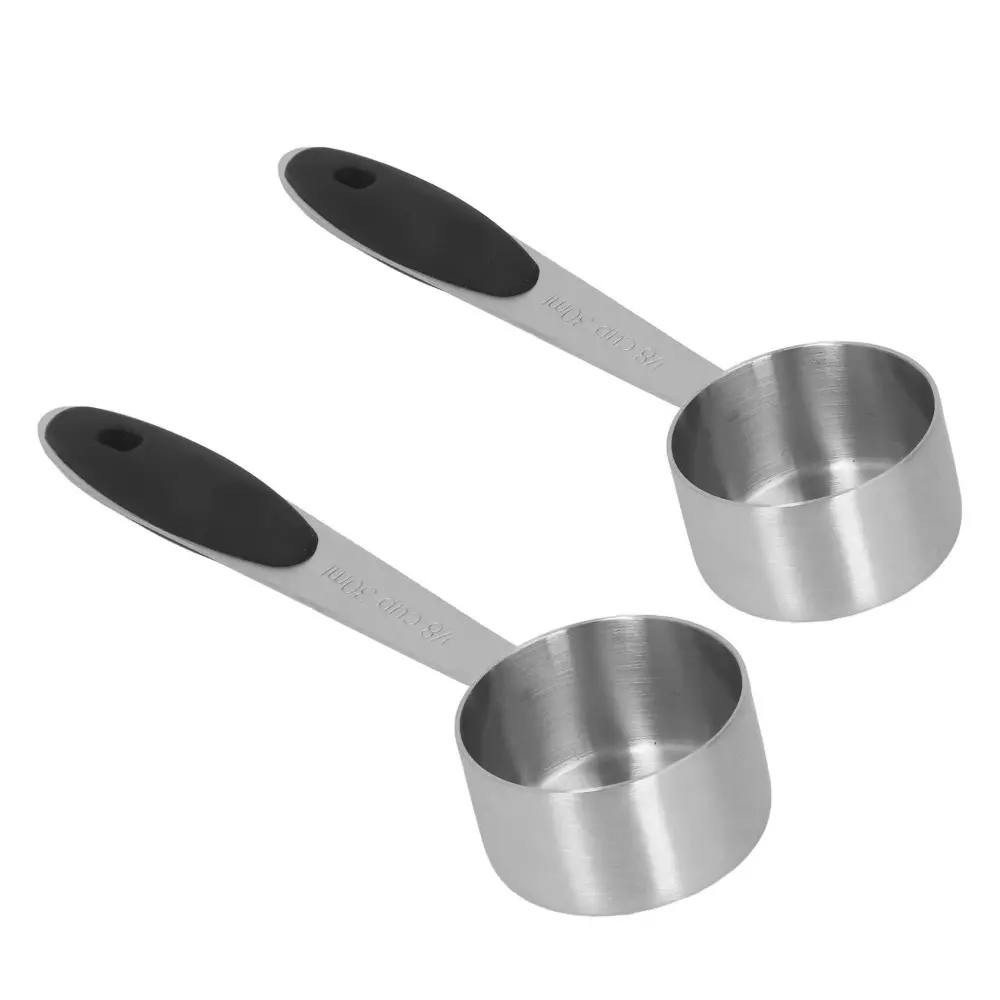 Durable 304 Stainless Steel Coffee Spoon 1/8 Cup 30ml Measuring Spoon Delicate Coffee Scoop Cafe Supplies Bar Barista Tools