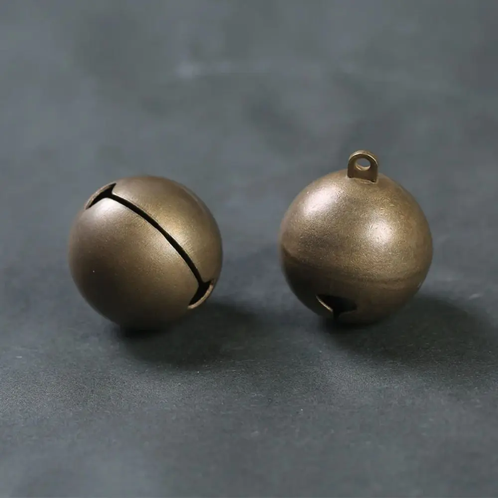 6/8/10/12/14/16/18/20/25mm Bronze Metal Jingle Bells Loose Beads Festival Party Christmas Decoration DIY Crafts Accessories