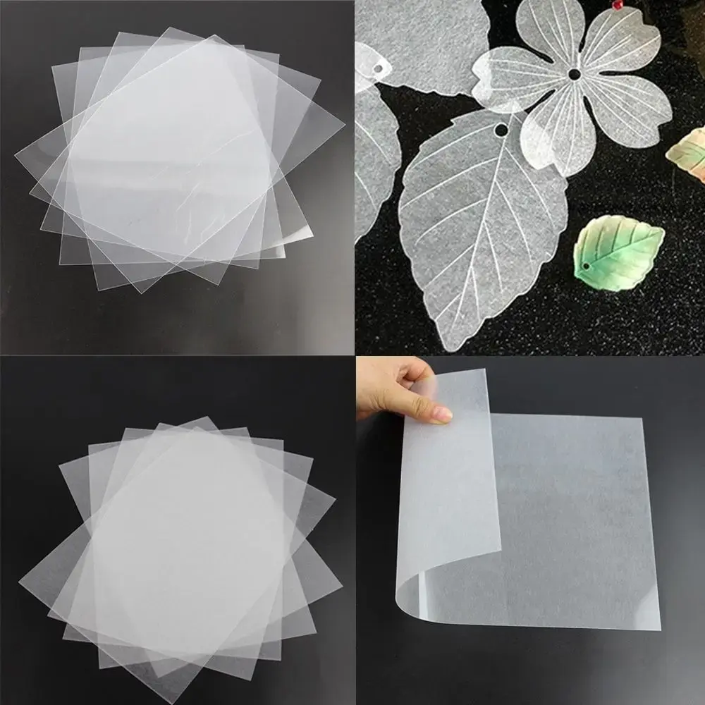 10Pcs Shrink Plastic Sheets DIY Fun Thermal Shrink Film Translucent Shrink Art Film Paper Handmade Supplies Making Party Decor