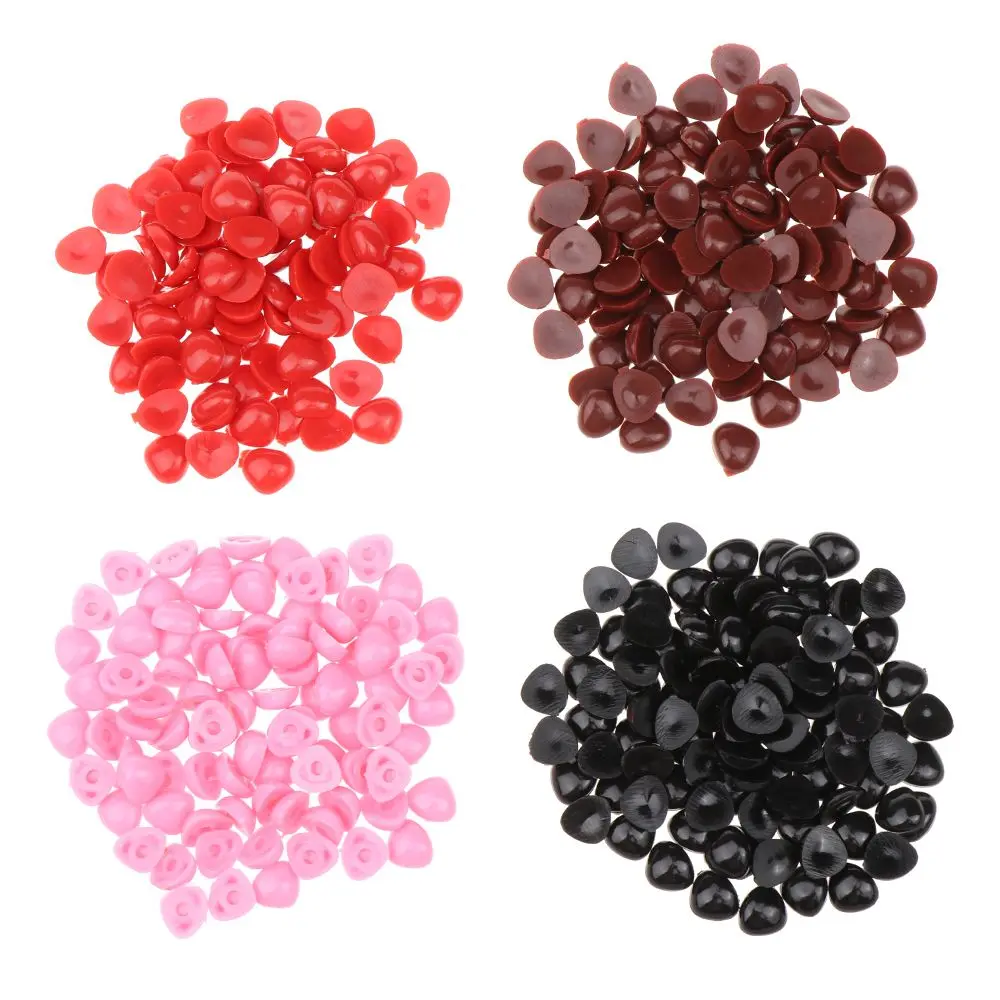 100pcs Craft Toys Bear Buttons Doll Noses Dolls Accessories Triangle Nose Safety Parts