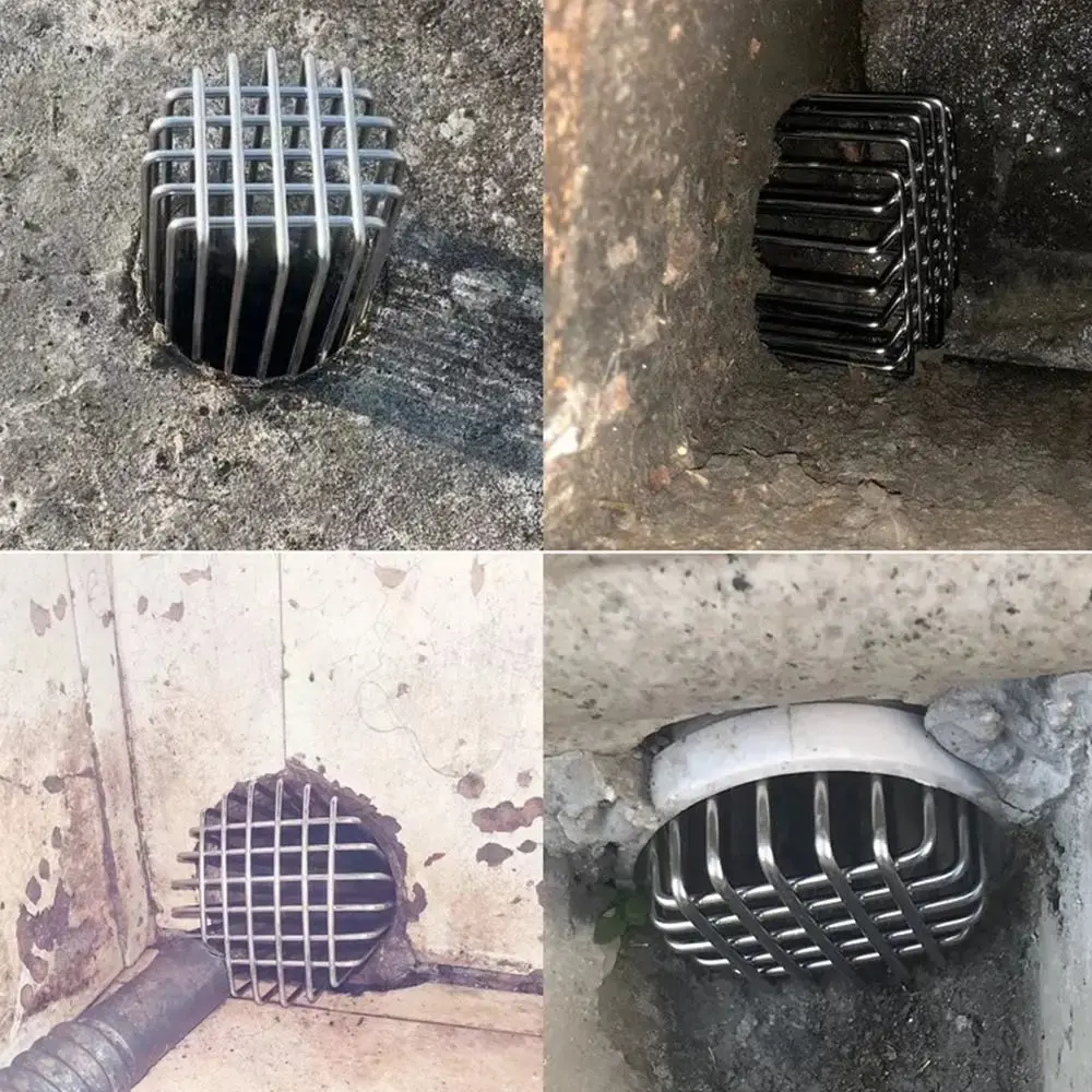 Round Roof Floor Drain Anti-blocking Large Displacement Balcony Drainage Cover Stainless Steel Rooftop Rain Pipe Cap