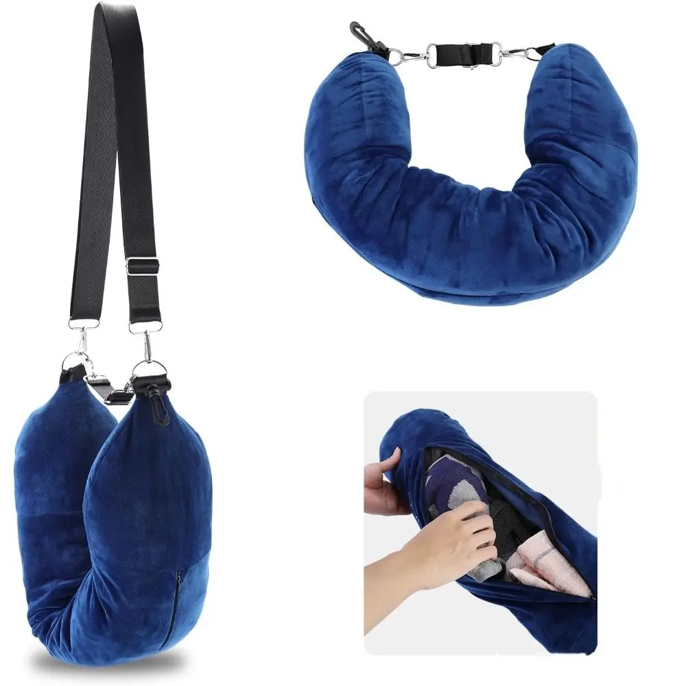 Fillable Travel Neck Pillow Stuff With Clothes Pillowcase Storage Bag Fabric Waterproof Carry Portable Travel Bag Pillow