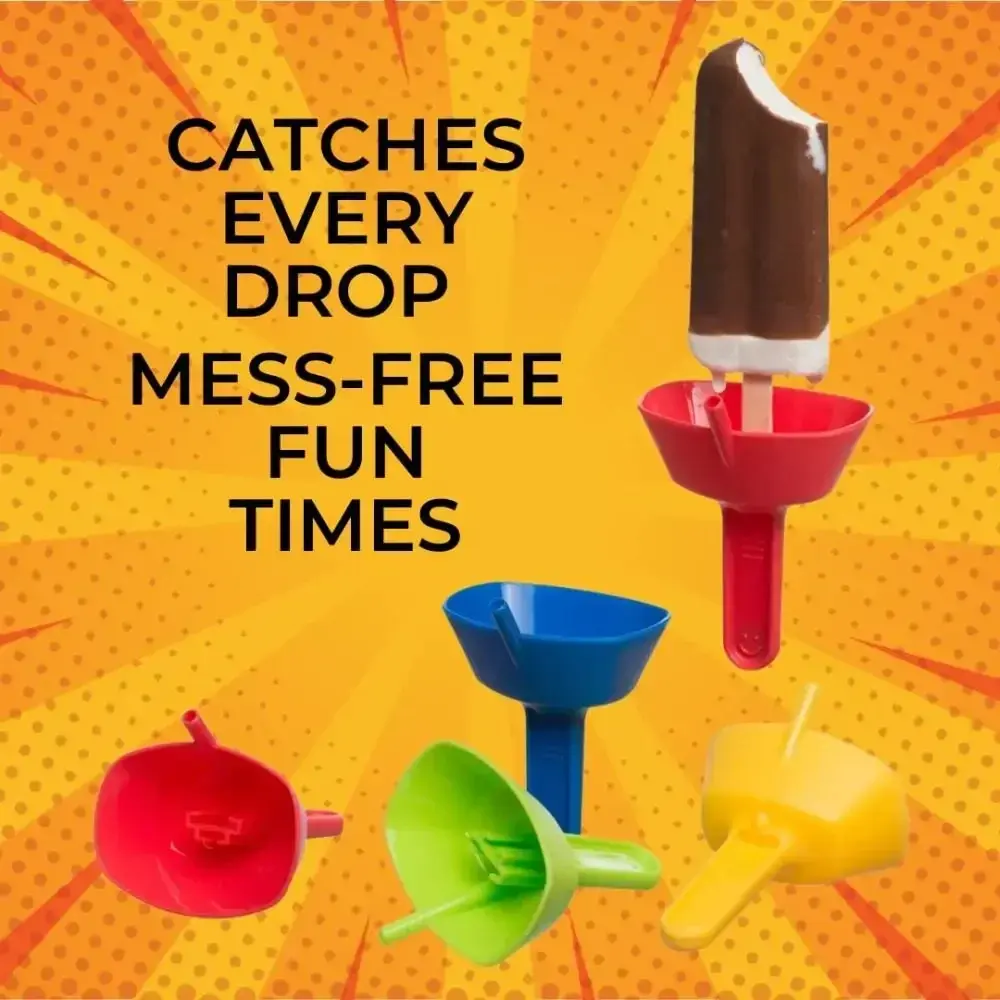Dirtiness free Popsicle Protectors Double Lightweight Ice Pop Guard Ice Cream Bracket Anti-flow Drip Proof Popsicle Holder