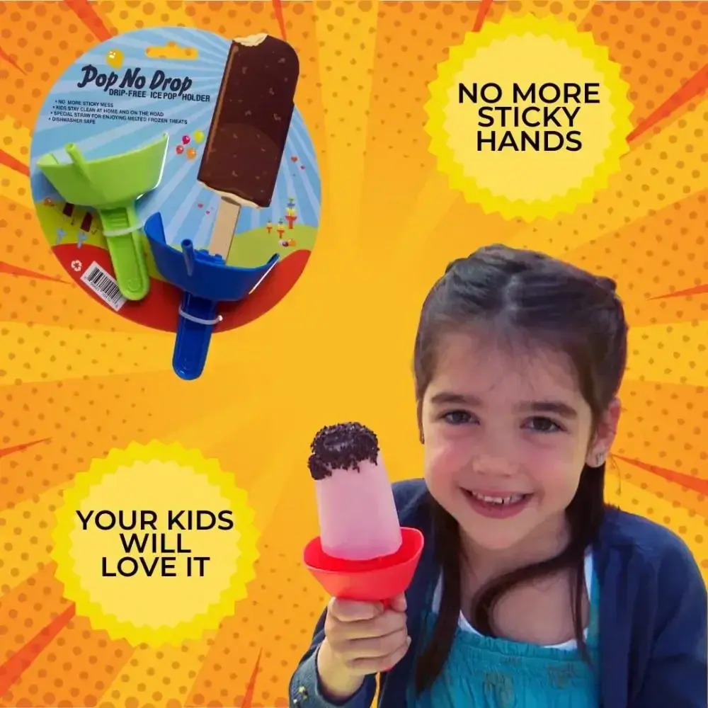 Dirtiness free Popsicle Protectors Double Lightweight Ice Pop Guard Ice Cream Bracket Anti-flow Drip Proof Popsicle Holder