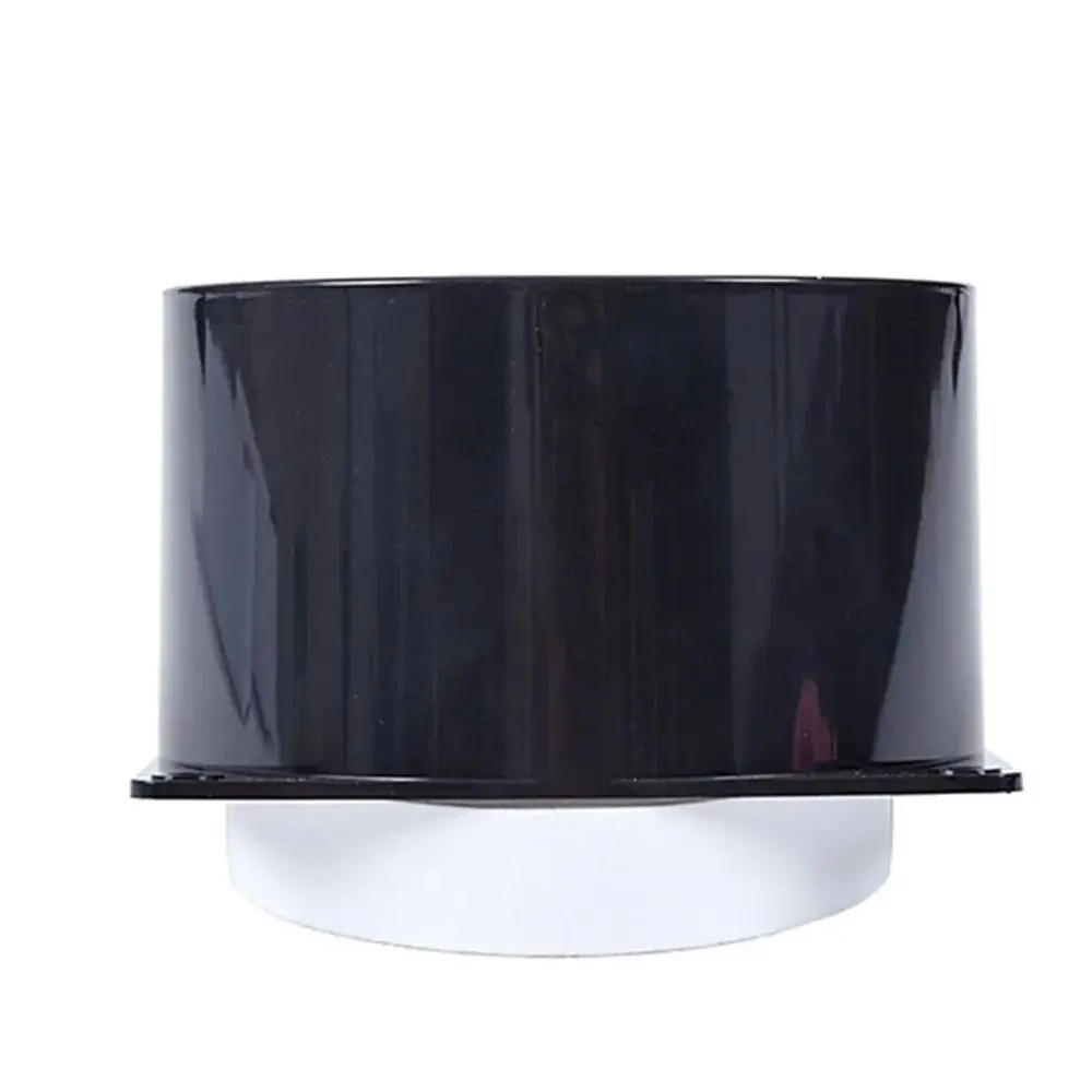 1Pcs 75/100/120/150mm Flange Connector Pipe Fitting Square Bottom Air Inlet And Outlet ABS Black Air Ducting Connection Flange