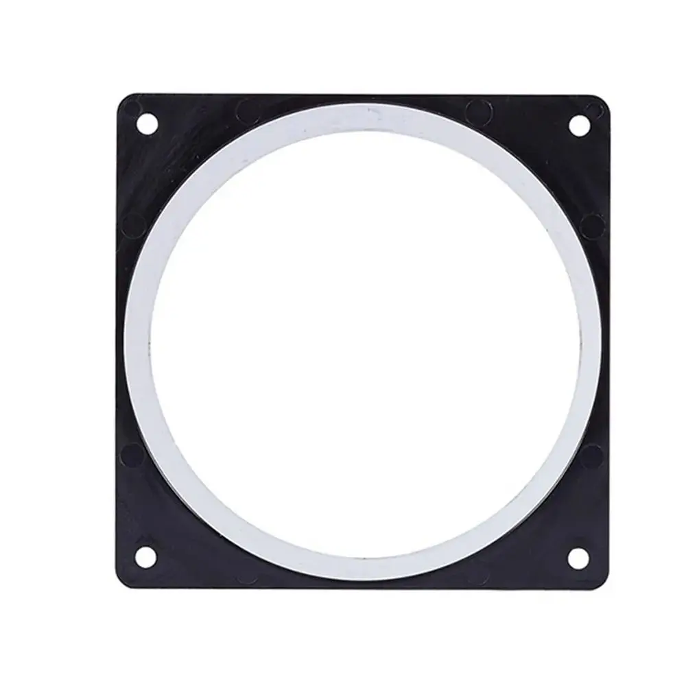 1Pcs 75/100/120/150mm Flange Connector Pipe Fitting Square Bottom Air Inlet And Outlet ABS Black Air Ducting Connection Flange